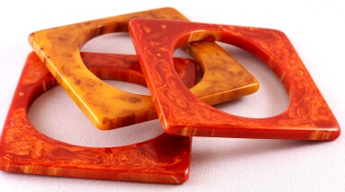 BB405 square Bakelite Bangles